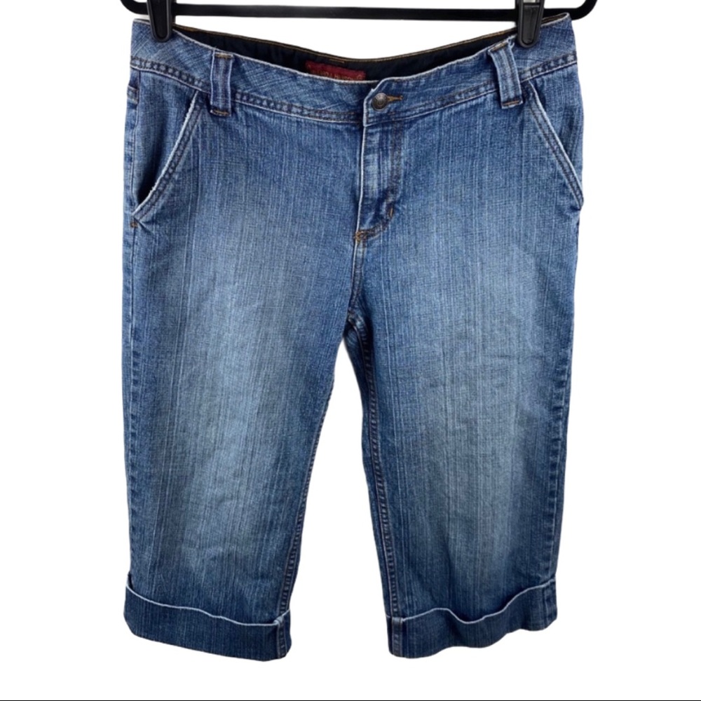 Hillard & Hanson Long Denim Shorts